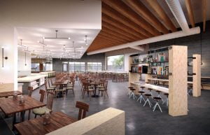 Interior mockup of The Hall CP