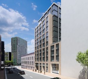 Development plan for Scott Plank's 1028 Market St development.